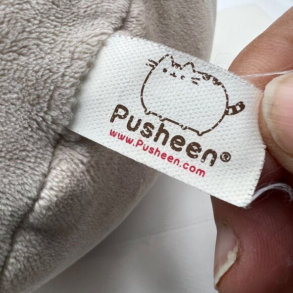 Pusheen Potato Chip Plush Stuffy stuffie 8" gray cat kitty kitten lovey soft squ - Picture 11 of 12